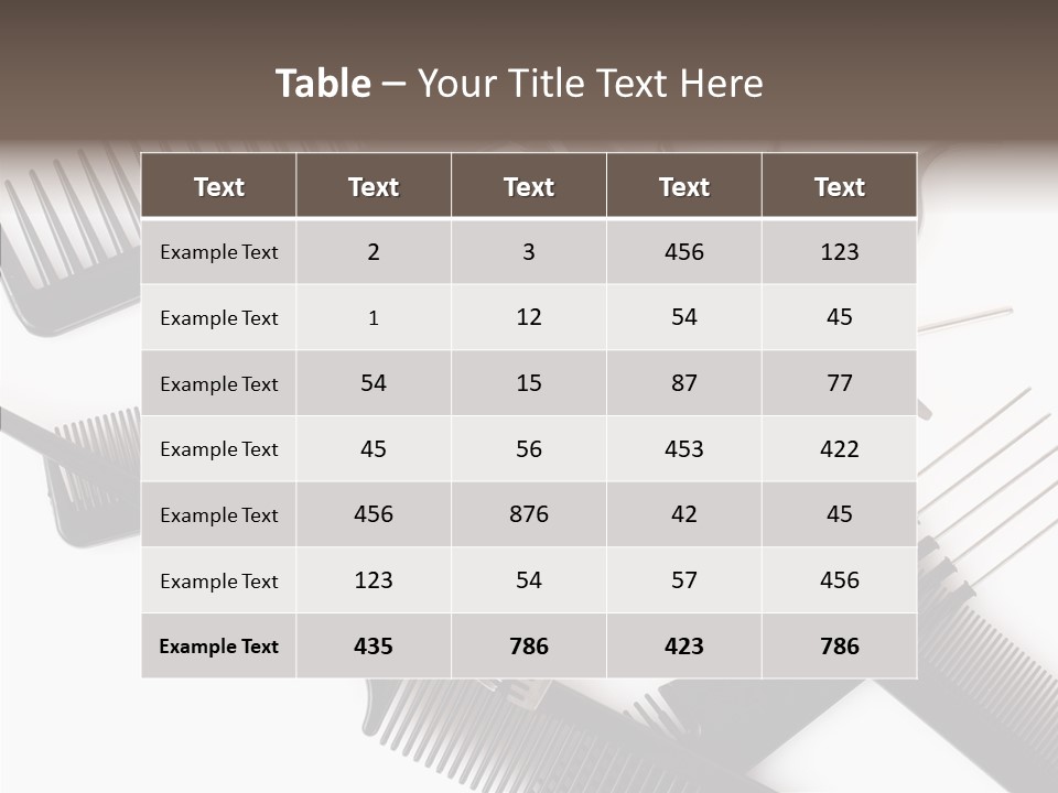 Set Care Accessory PowerPoint Template