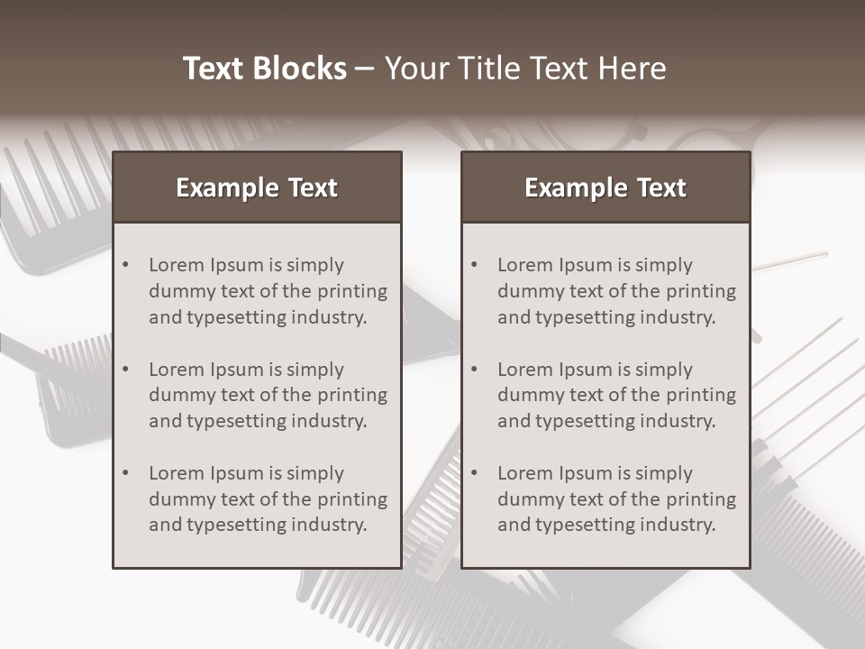 Set Care Accessory PowerPoint Template