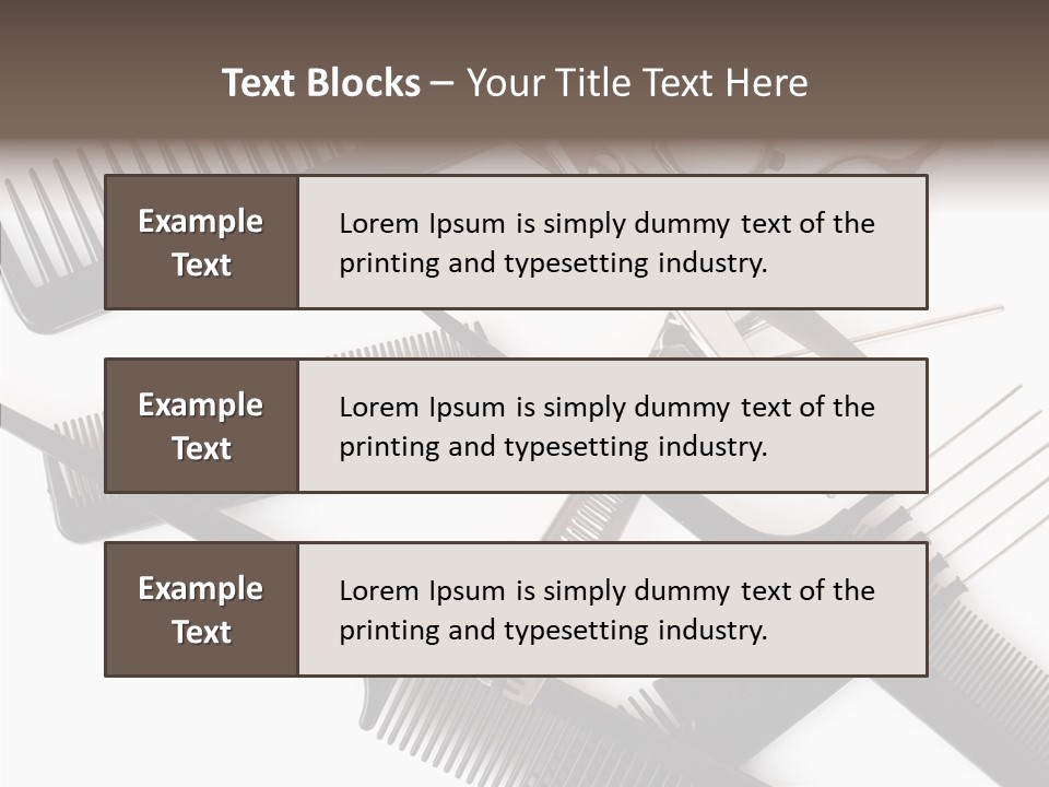 Set Care Accessory PowerPoint Template