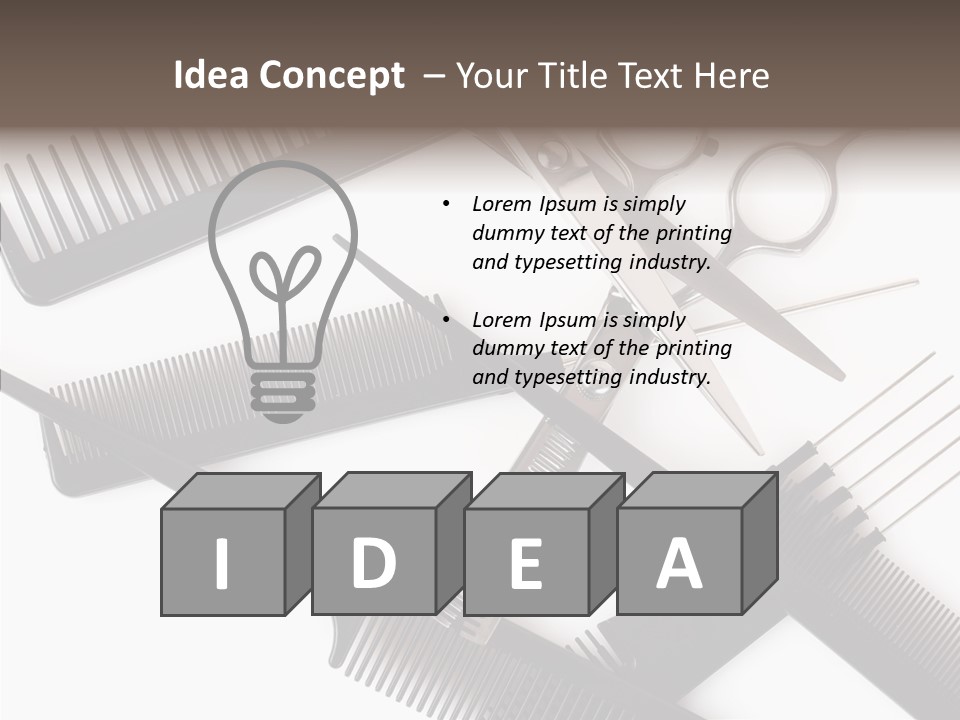 Set Care Accessory PowerPoint Template