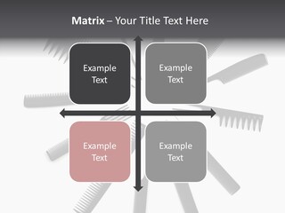 Cosmetics Handle Comb PowerPoint Template