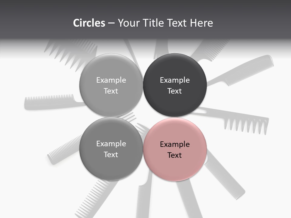 Cosmetics Handle Comb PowerPoint Template