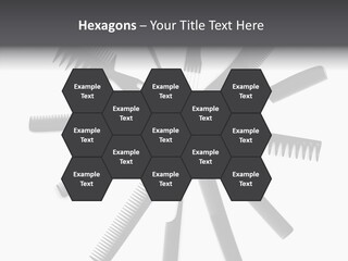 Cosmetics Handle Comb PowerPoint Template