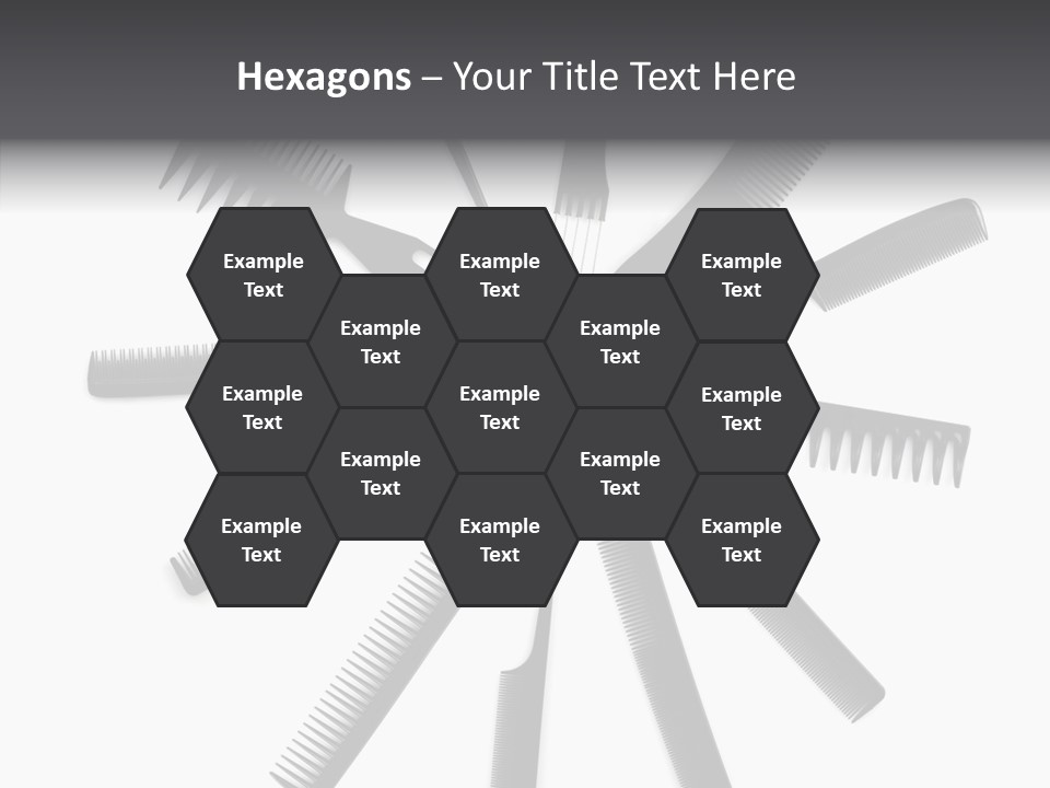 Cosmetics Handle Comb PowerPoint Template