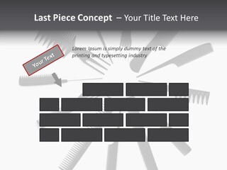 Cosmetics Handle Comb PowerPoint Template