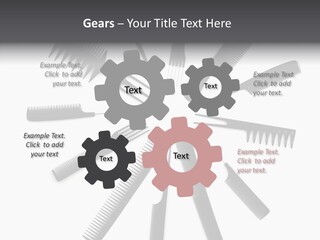 Cosmetics Handle Comb PowerPoint Template
