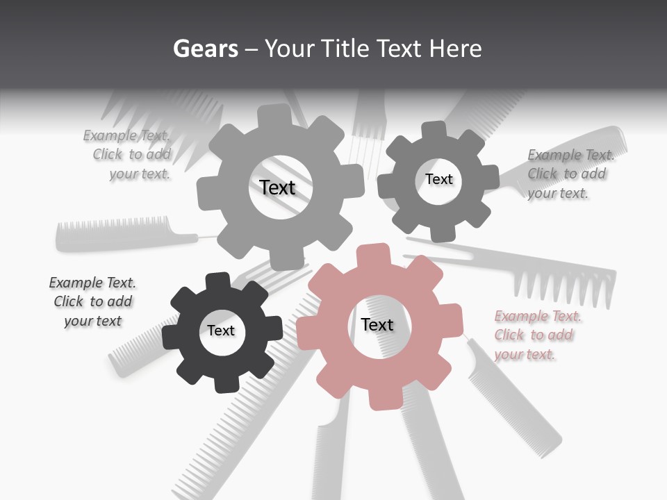 Cosmetics Handle Comb PowerPoint Template