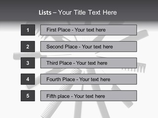 Cosmetics Handle Comb PowerPoint Template
