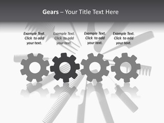 Cosmetics Handle Comb PowerPoint Template