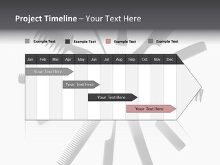 Cosmetics Handle Comb PowerPoint Template