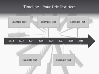 Cosmetics Handle Comb PowerPoint Template