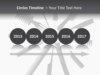 Cosmetics Handle Comb PowerPoint Template