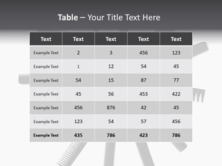 Cosmetics Handle Comb PowerPoint Template