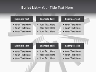 Cosmetics Handle Comb PowerPoint Template