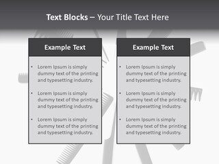 Cosmetics Handle Comb PowerPoint Template