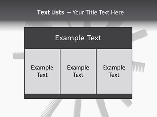 Cosmetics Handle Comb PowerPoint Template