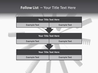 Cosmetics Handle Comb PowerPoint Template