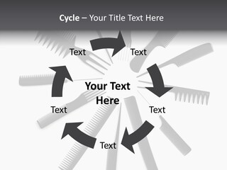 Cosmetics Handle Comb PowerPoint Template