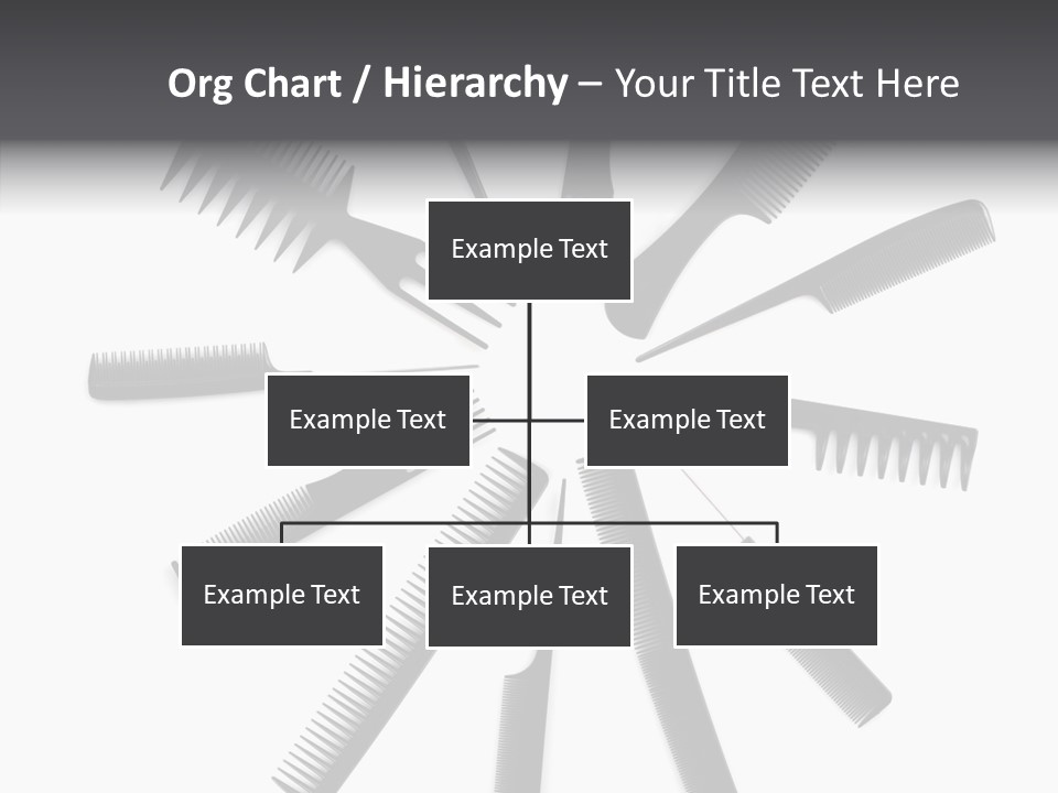 Cosmetics Handle Comb PowerPoint Template