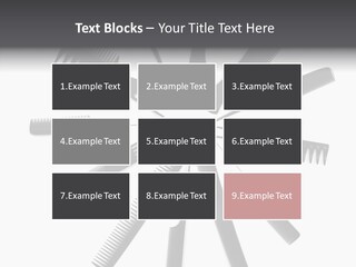 Cosmetics Handle Comb PowerPoint Template