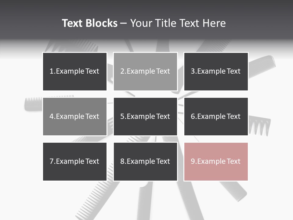 Cosmetics Handle Comb PowerPoint Template