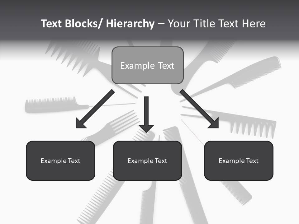 Cosmetics Handle Comb PowerPoint Template