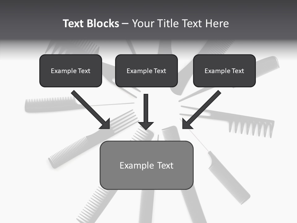Cosmetics Handle Comb PowerPoint Template