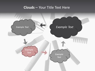 Cosmetics Handle Comb PowerPoint Template