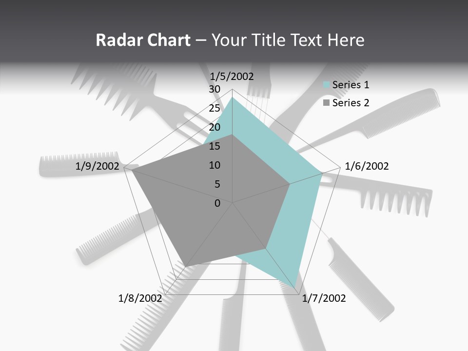 Cosmetics Handle Comb PowerPoint Template