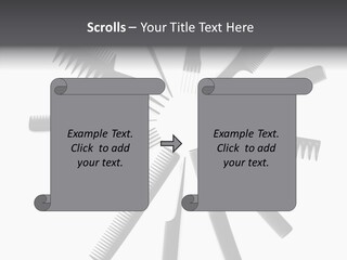Cosmetics Handle Comb PowerPoint Template