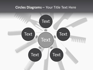 Cosmetics Handle Comb PowerPoint Template