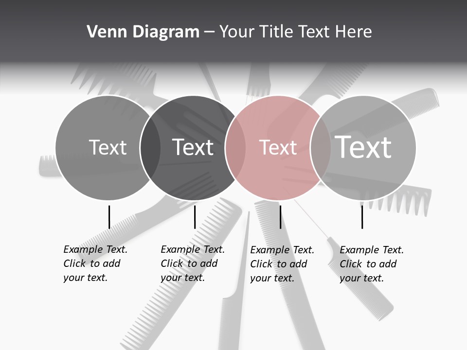 Cosmetics Handle Comb PowerPoint Template