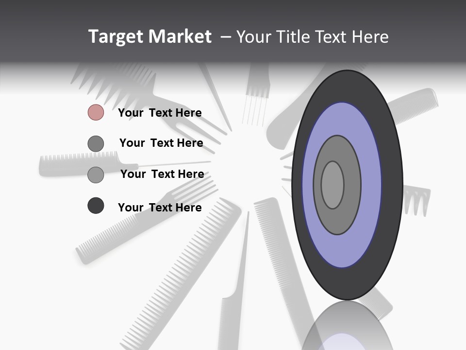 Cosmetics Handle Comb PowerPoint Template