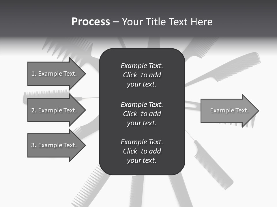 Cosmetics Handle Comb PowerPoint Template