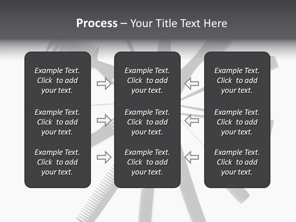 Cosmetics Handle Comb PowerPoint Template