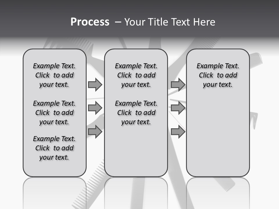 Cosmetics Handle Comb PowerPoint Template