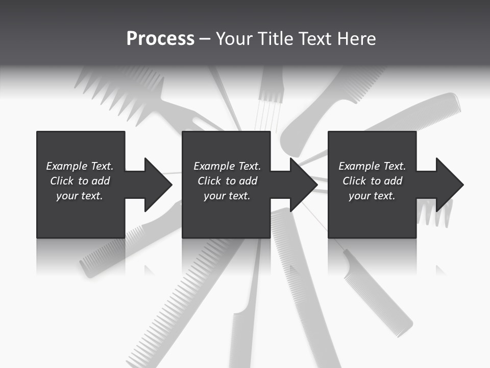 Cosmetics Handle Comb PowerPoint Template