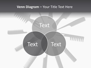 Cosmetics Handle Comb PowerPoint Template