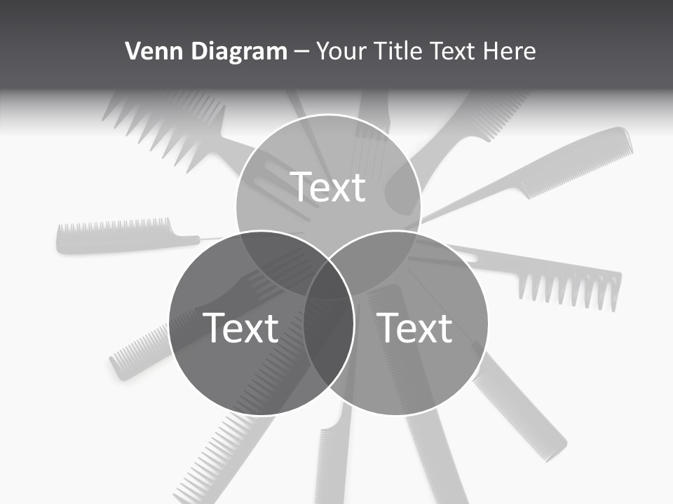 Cosmetics Handle Comb PowerPoint Template