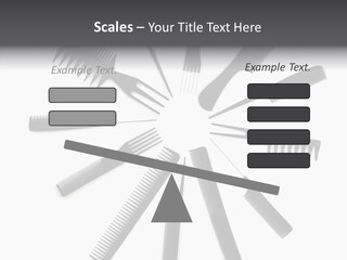 Cosmetics Handle Comb PowerPoint Template