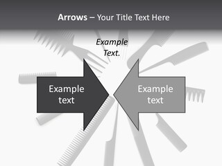 Cosmetics Handle Comb PowerPoint Template