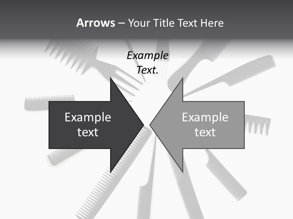 Cosmetics Handle Comb PowerPoint Template