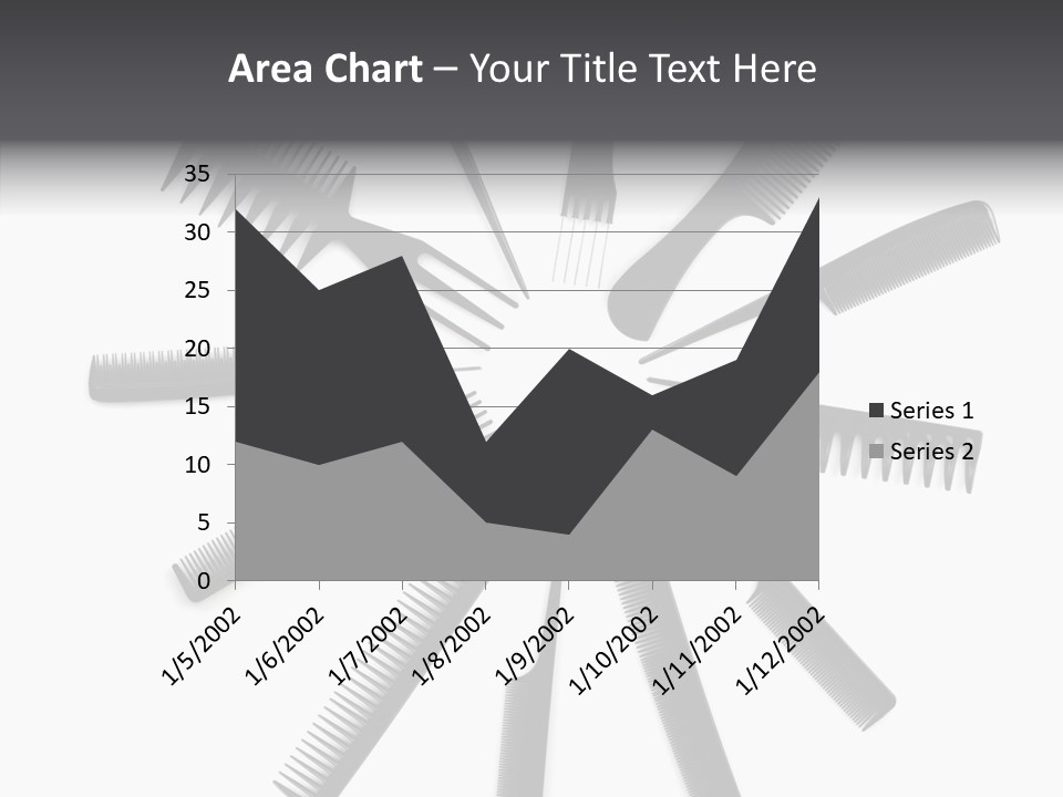 Cosmetics Handle Comb PowerPoint Template