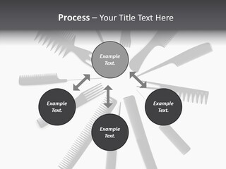 Cosmetics Handle Comb PowerPoint Template