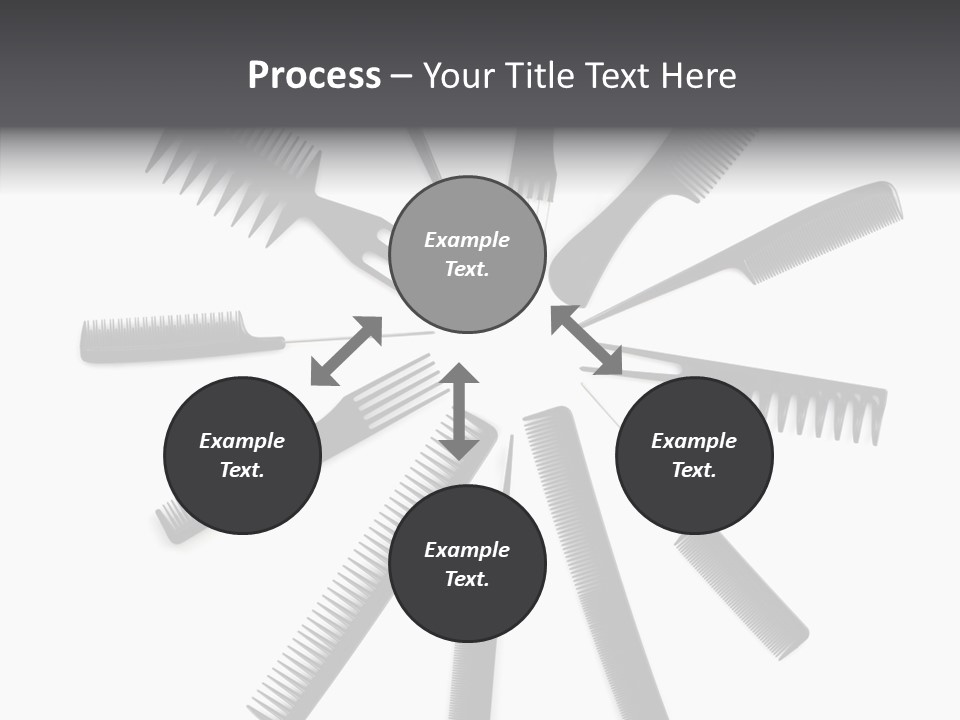 Cosmetics Handle Comb PowerPoint Template