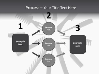 Cosmetics Handle Comb PowerPoint Template