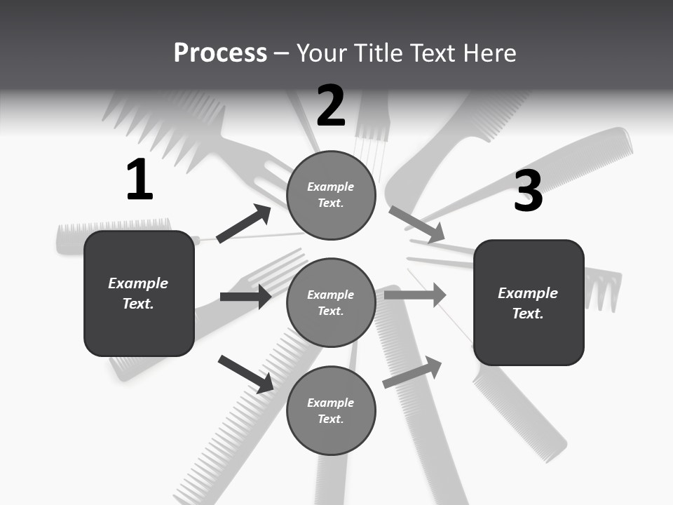 Cosmetics Handle Comb PowerPoint Template