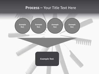 Cosmetics Handle Comb PowerPoint Template
