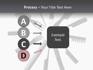 Cosmetics Handle Comb PowerPoint Template