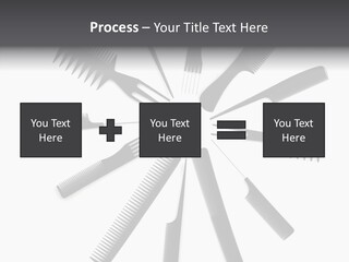 Cosmetics Handle Comb PowerPoint Template